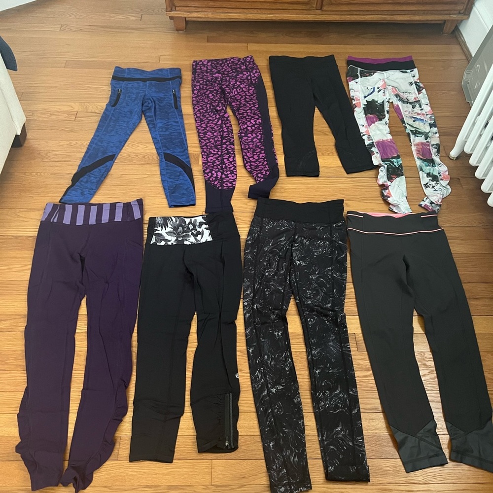 Lululemon leggings bundle, size 2